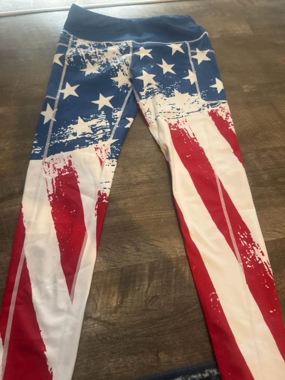 Constantly Varied Gear American Flag Print Leggings in Red, White & Blue - Picture 2 of 6
